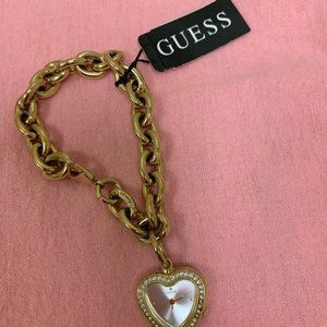 Guess Ladies Golden Hart Watch G66272L